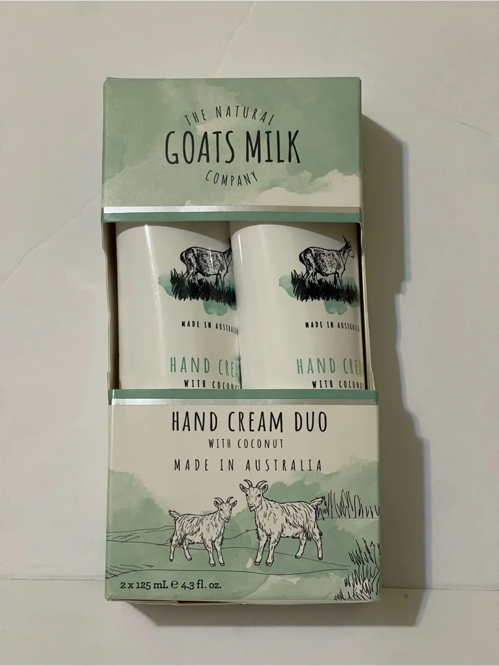 The Natural Goats Milk Company Hand Cream Duo With Coconut 4.22 oz - NIB**